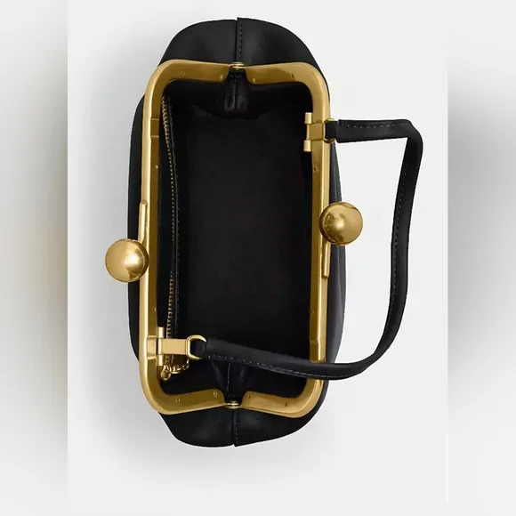 NWT Coach KISSLOCK 16 Black & Brass - Picture 5 of 17